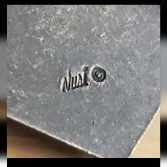 Vtg. Oxidize Silver Earrings - Picture 4 of 4